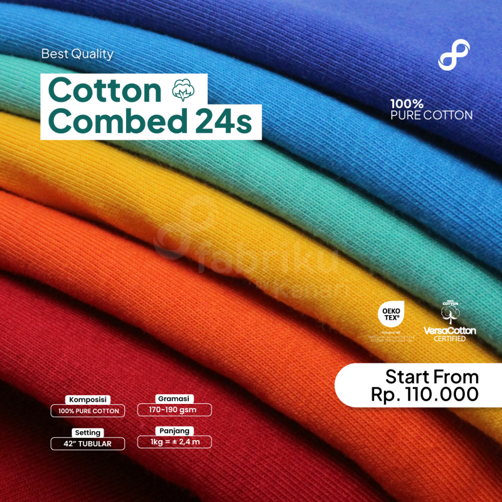 cotton combed 24s 42