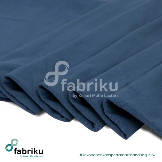 COTTON COMBED 30S 42″ STEEL BLUE